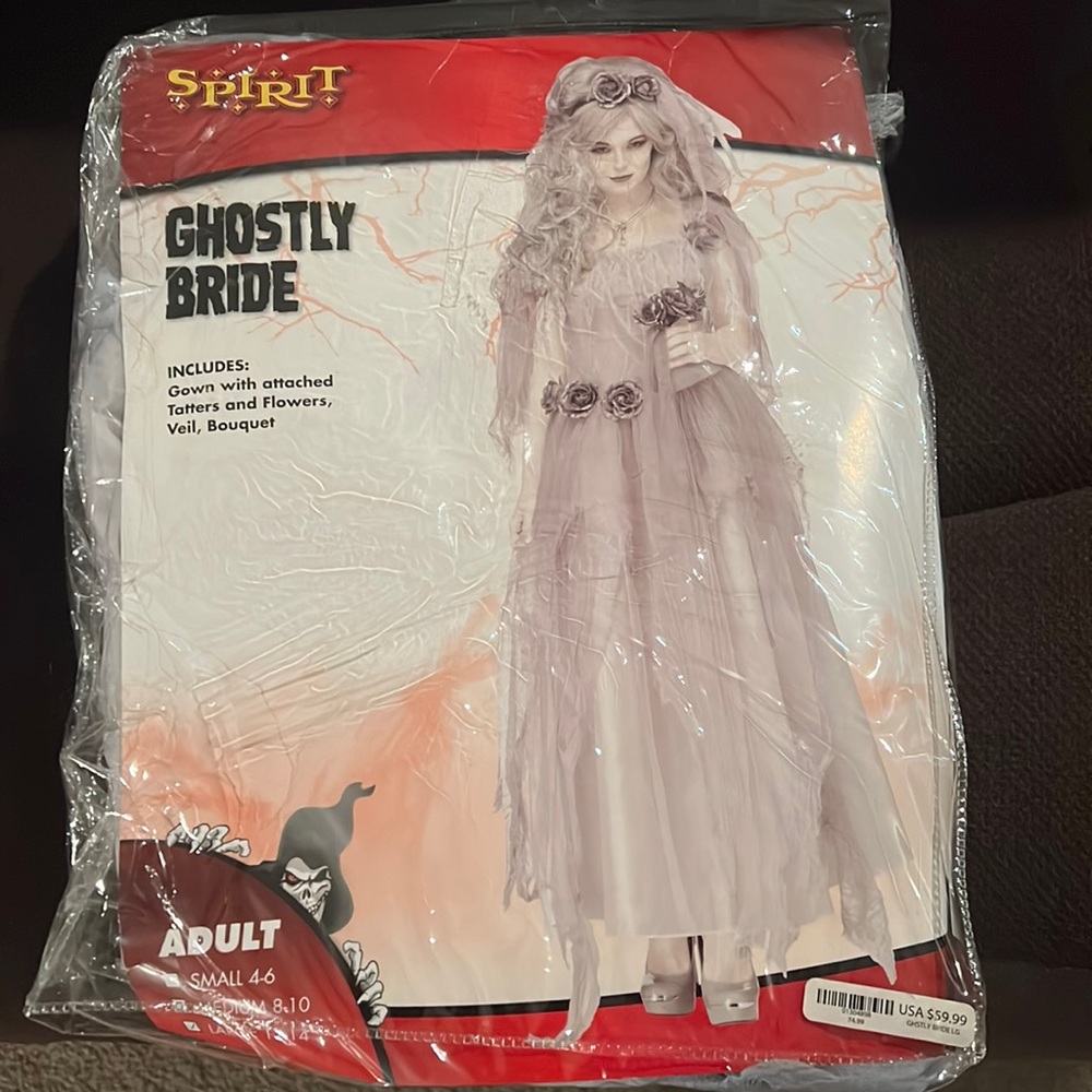 Ghostly Bride Adult Costume Size L
